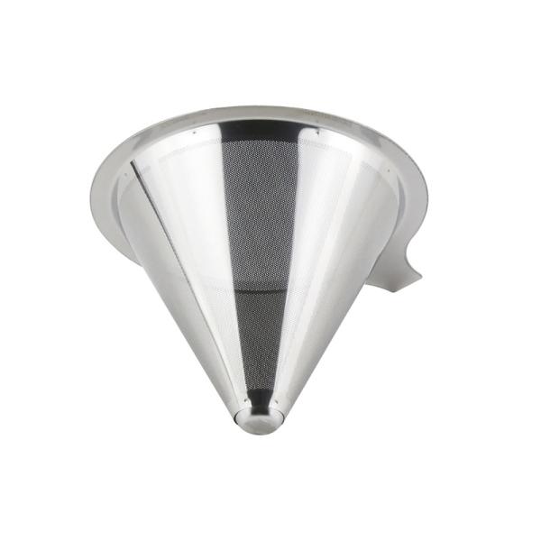 Permanent Hand Stainless Pour Over Coffee Dripper With Single Filter Mesh