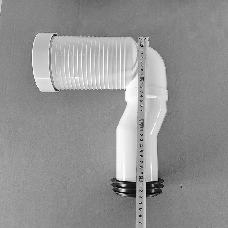 General Enhanced Floor-Standing Drainage Polyvinyl Chloride / Polypropylene Material Toilet Elbow With Question Mark Drain Pipe