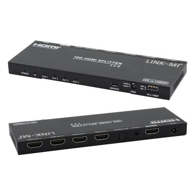 4K 1X4 Multi HDMI Splitter EDID Analog Optical HDMI2.0b 4 Port Video Splitter