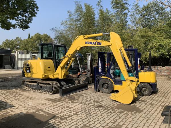 Front blade available Used KOMATSU PC56-7 Excavator For Sale/KOMATSU PC56 Excavator