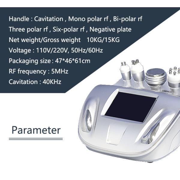 Sistema de cavitación al vacío Ultra cavitación RF cuerpo adelgazante máquina de belleza uso doméstico equipo de pérdida de peso