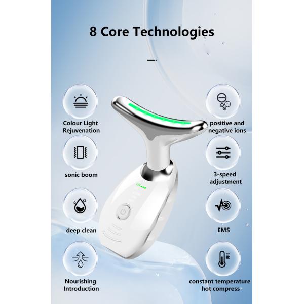 Facial Microcurrent EMS Neck Face Lifting Massager Multi-function Beauty Eqiupment