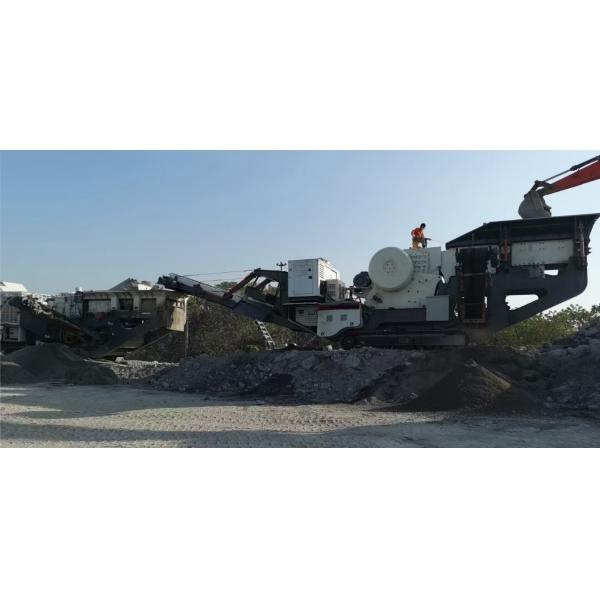 Чернь Crawler LD PE6090 B1200 задавливая дробилку станции 100mm LD PE600x900 мобильную, портативный задавливая завод