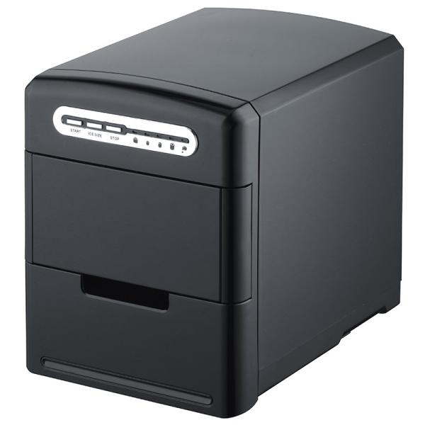 Toque de prata preto Mini Ice Maker Stainless Steel portátil do diodo emissor de luz da parte superior contrária