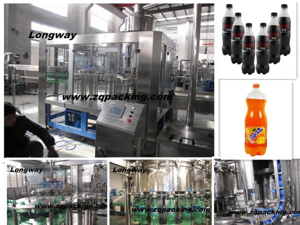 Automatic Soda Water Filling Machine/Carbonated Soft Drinks Making Machine 3 In 1 Monoblock