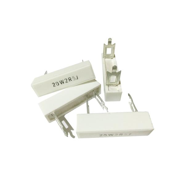 SQZ Vertical Ceramic Cement Resistor For Power Supply 10W 20W 30W 2R5 J 5%