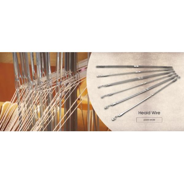Stainless Steel Wire Heald Heald Wire For Carpet Industry 520MM Dobby Heald