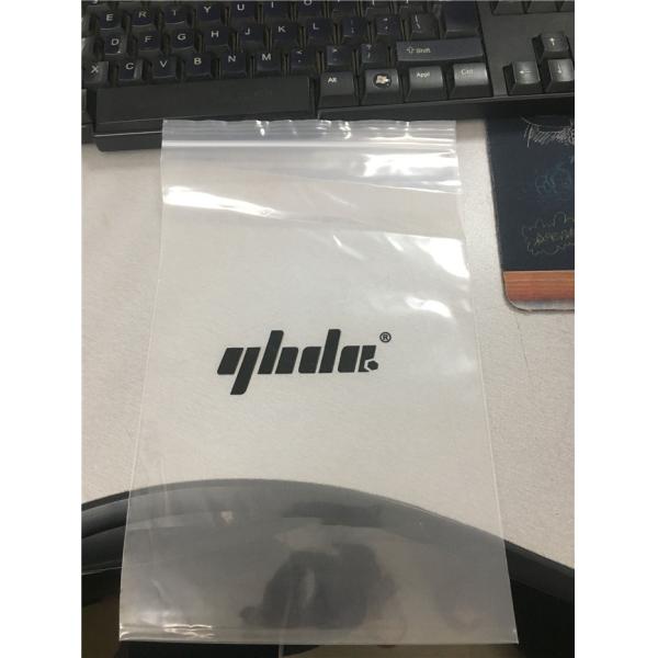 Custom Logo Design 9x12 OPP Plastic Bags Ziplock And Adhesive String Closure