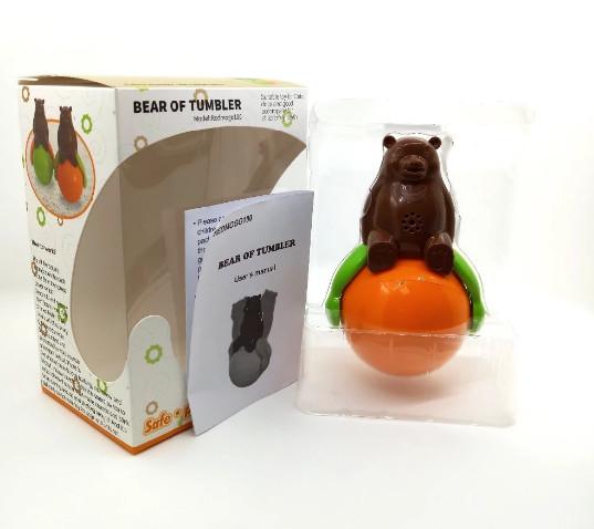 Moving Flying Bear Musical Tumbler Toy 90dB Signal To Noise Ratio For Baby Cat