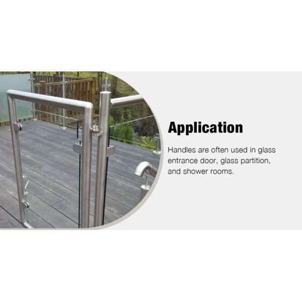 Струбцина 304 квадратов плоская низкопробная стеклянная для палубы балюстрады прокладывая рельсы стеклянный держатель