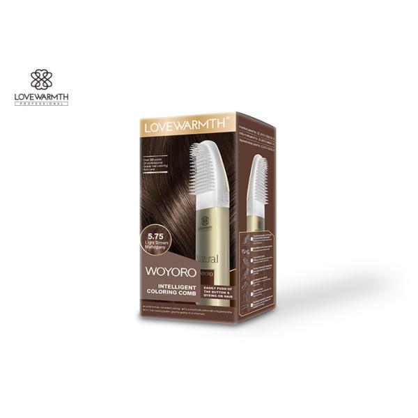 Teinture douce d'usine de formule de salon de cheveux de peigne à la maison en aluminium de couleur