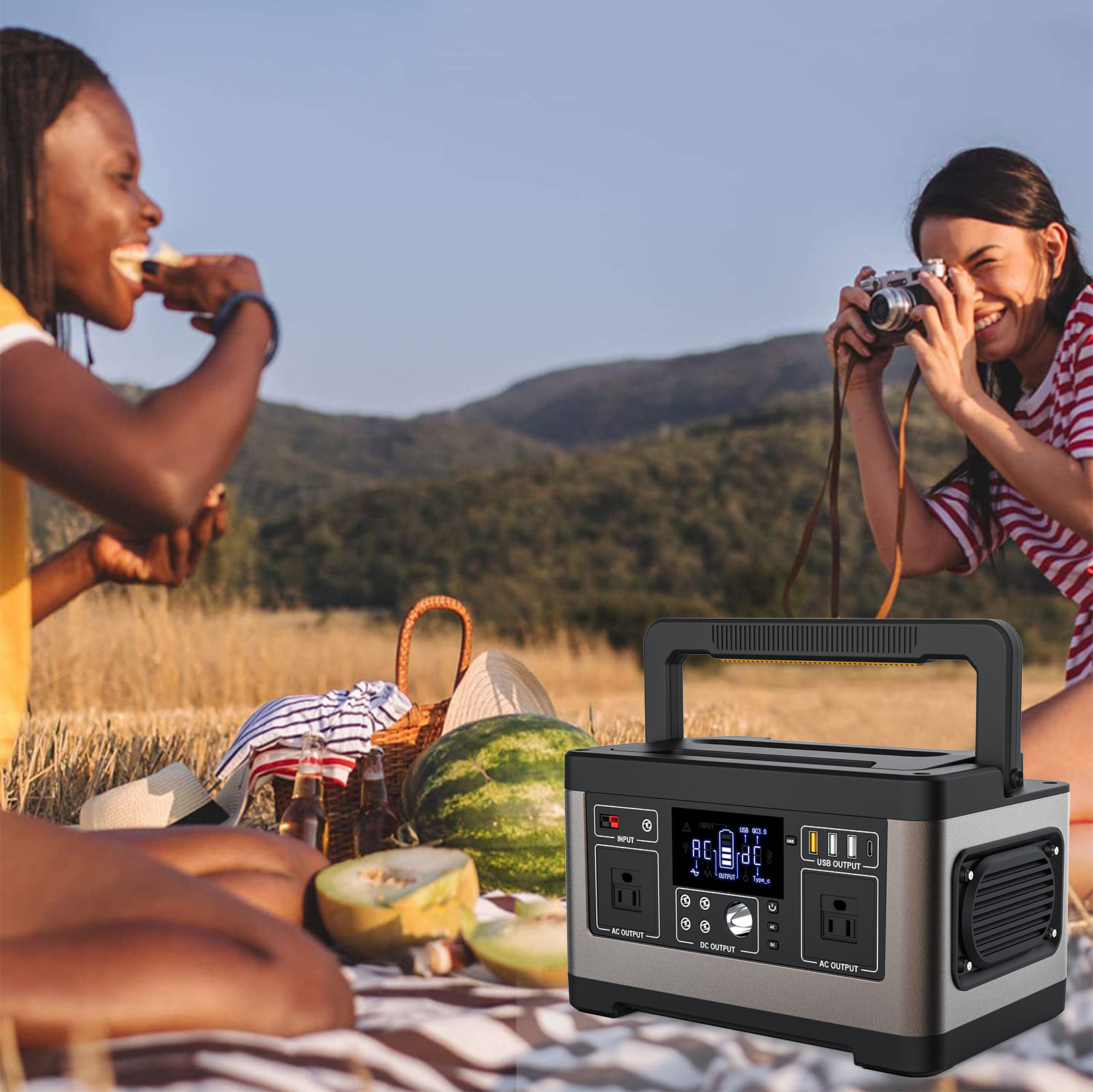 портативные наборы станции солнечной энергии 500W с на поручать микро- инвертор