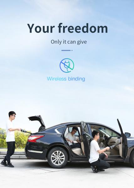 Small Cordless Car Wash Vacuum Cleaner YANTU V01S Mini Rechargeable Wireless Handheld