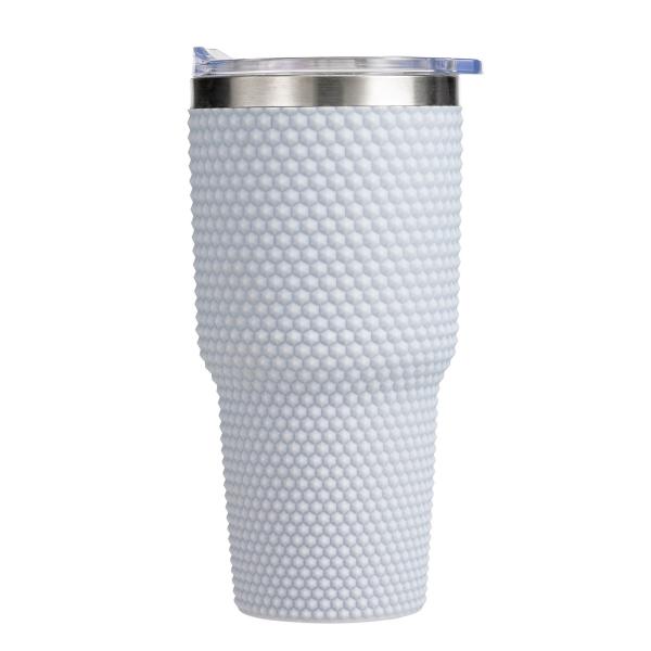 Amazon 20oz Large-capacity Car Cup Double-layer Plastic Cup Inner Steel Outer Plastic Water Cup Cross-border Logo Customization