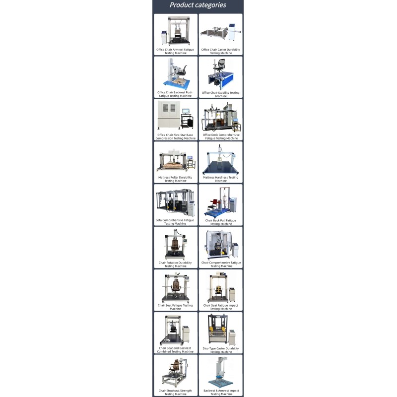 Touch Screen Controlled Chair Backrest & Seat Surface Tester Comprehensive Office Chair Cyclic Compression Testing Equipment