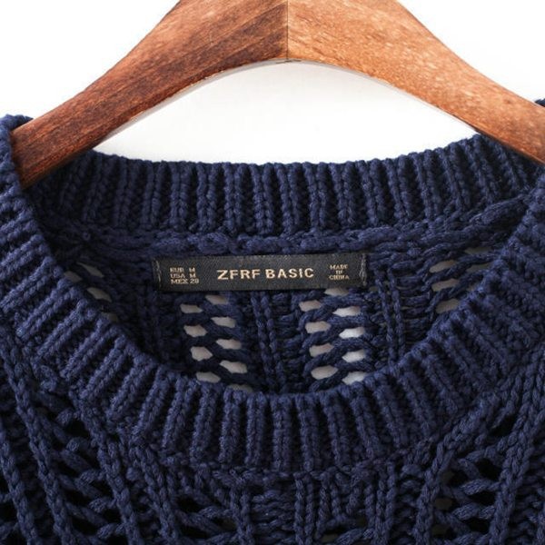 Crochet,pullover Hollow Out Golden Thread women sweater Knitted Loose Sweaters warm pullovers