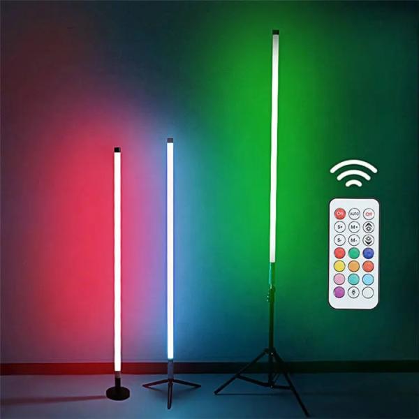 No UV RGBW LED Tube Light with Milky and Clear Cover, No IR Light Radiation, with US Plug and Remote Control