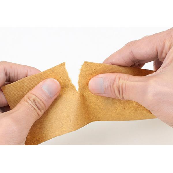 Hot Melt Kraft White Adhesive Tape For Industry Kraft Labels