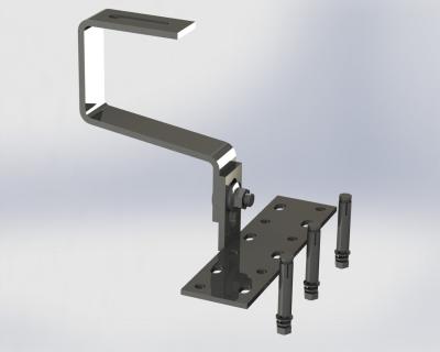 Stainless steel lower adjustment flat hook