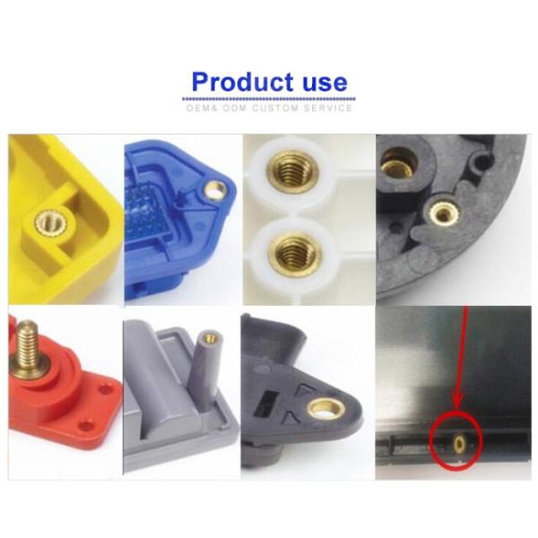 M2 M3 Brass Insert Nuts For Plastics Mouldings Alloy Steel Fasteners