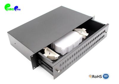 ODF que desliza do preto ótico do quadro de distribuição da gaveta o painel de remendo de fibra material do CRS