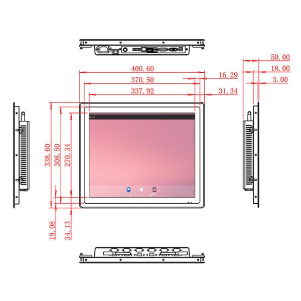 17-Inch Versatile Android Screen for Industrial Monitoring and Security Systems