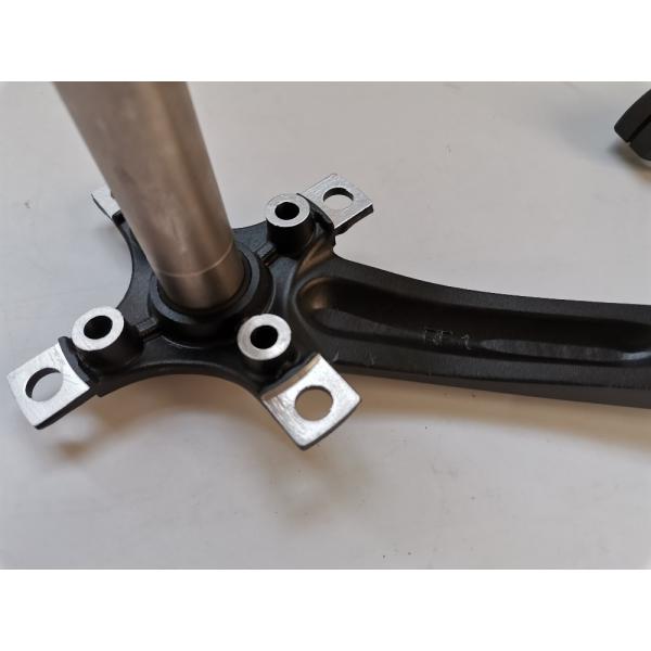 Crankset de bicicleta de montaña 170mm 104BCD Componentes de bicicleta de aleación 790g con soporte inferior