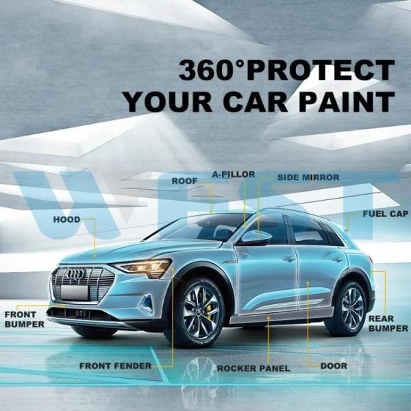 Film de protection de peinture transparent brillant TPU Film d'emballage de voiture PPF hydrophobe