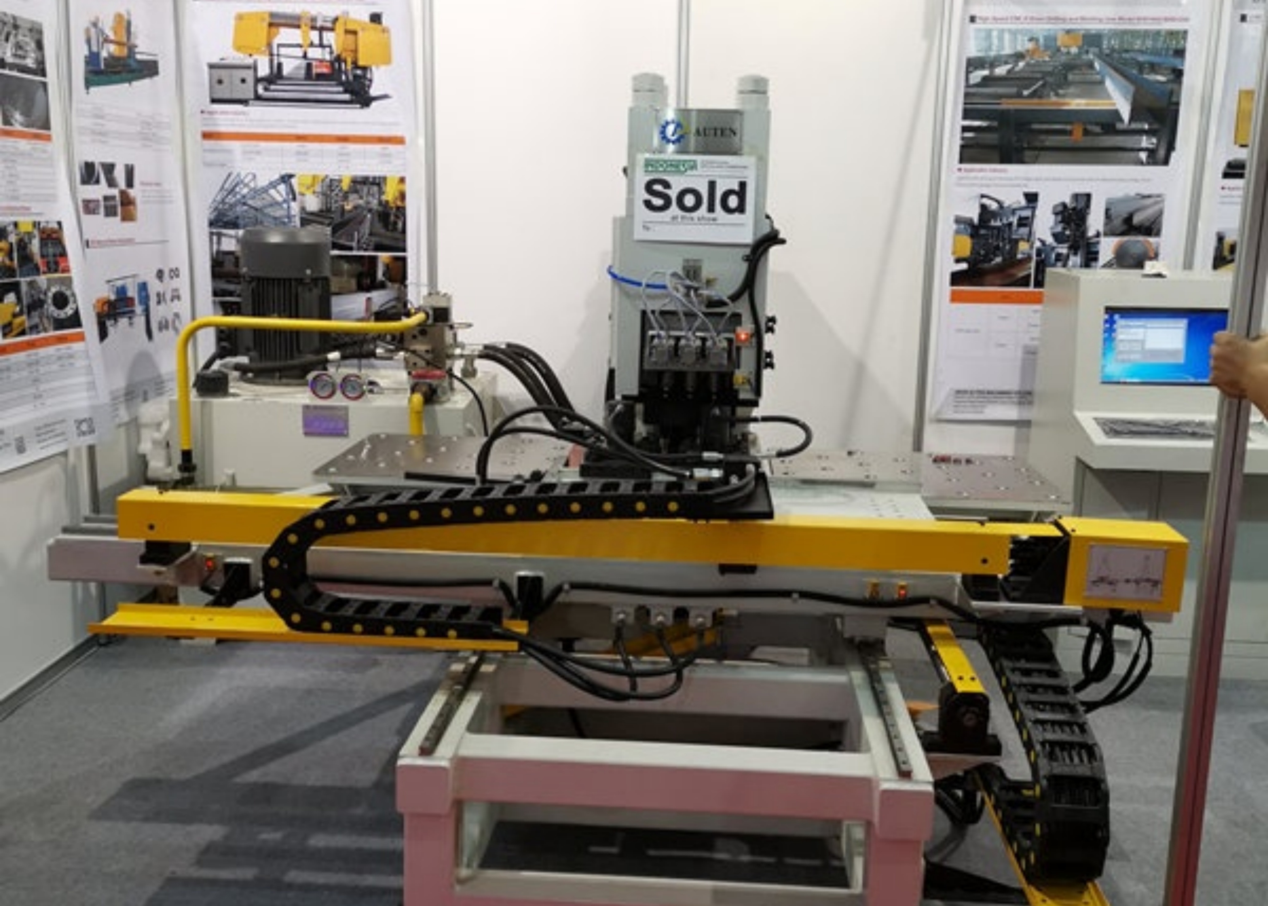 50mm Max. Drilling Diameter CNC Plate Punching Marking Drilling Machine For Steel Plates