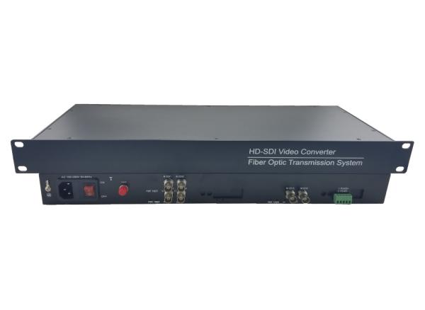 HD SDI to Fiber Converter with 1Ch 485 supporting 1080P/60HZ @ 30fps SDI video 12V Power supply