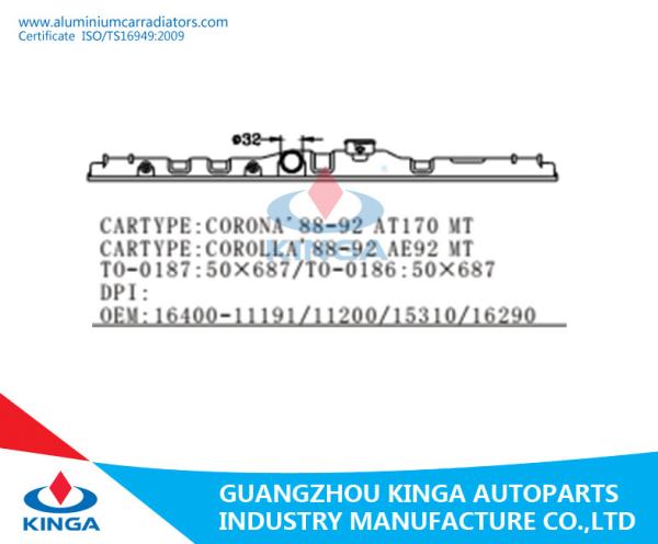 TOYOTA CORONA 1988-1992 AT170 AT Radiator Plastic Tank OEM 16400-15380/16200