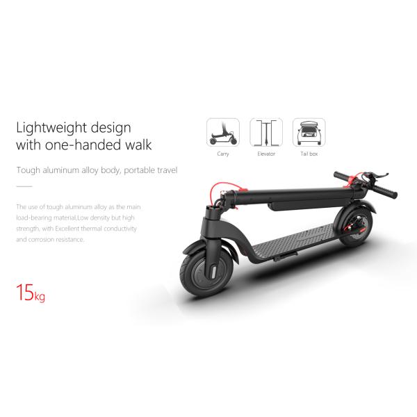 Livraison d'entrepôt UE/États-Unis 350W X8 Scooter électrique pliable 10 pouces 10Ah Scooters électriques pour la connectivité Bluetooth
