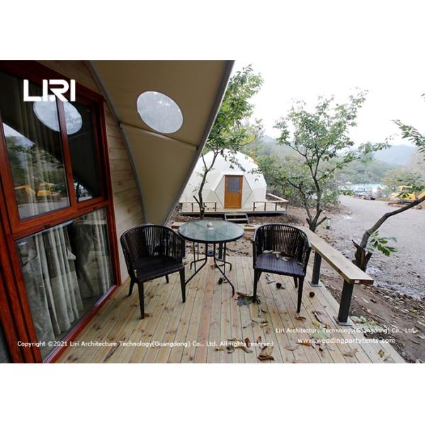 Waterproof Military Camouflage Luxury Glamping Tents Round Four Season