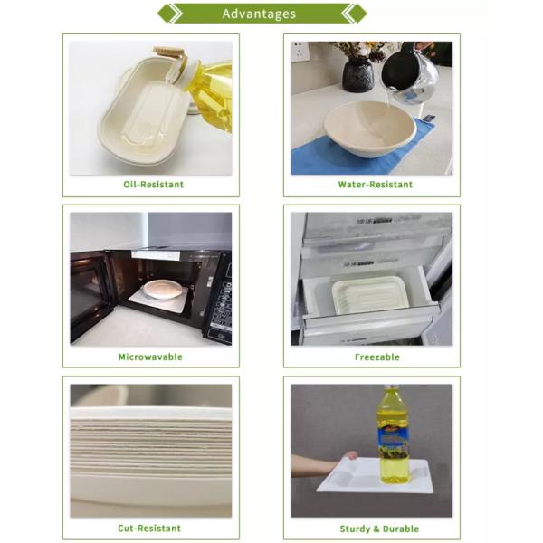 Biodegradable 32oz 1085ml 205×52mm Party Paper Bowls