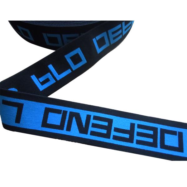 Colored Garment Woven Jacquard Elastic Waistband For Underwear , Neck Tape