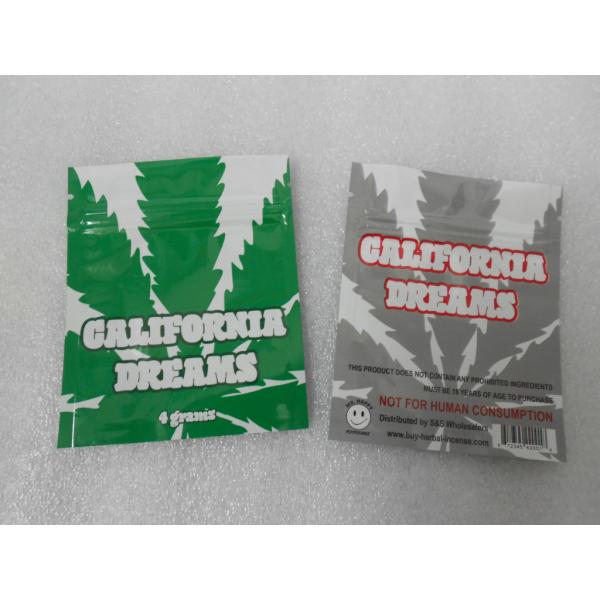 Мешок Калифорнии мечт травяной Incens/Sachet пилюльки исследования застежки -молнии Mylar химический