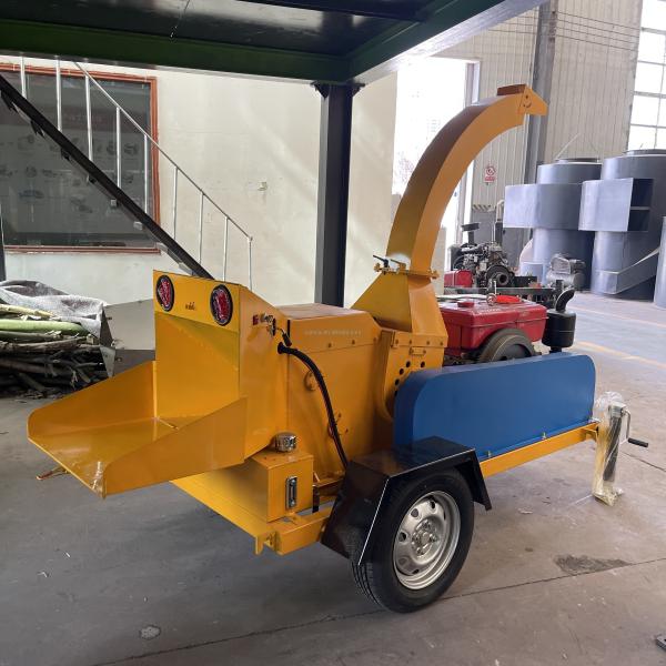 253x138x127CM 800KG Wood Chipper for Dry and Wet Wood Processing by 18.5kw Electric Motor