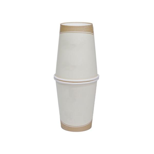 Customized logo Eco-friendly 100% Biodegradable Food Grade Bamboo Pulp Water-based Coating Coffee Milk Paper Cup with Lid