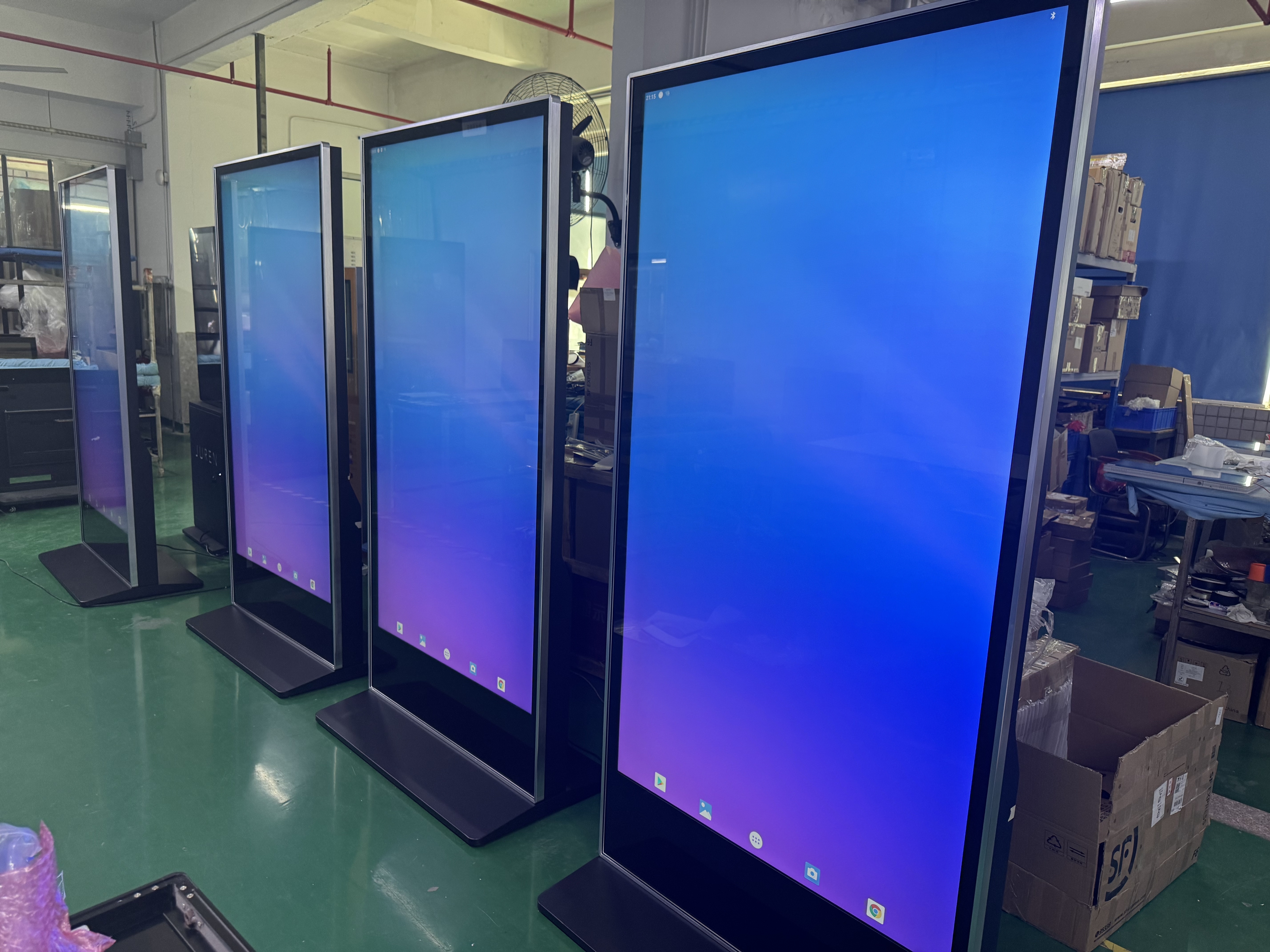 Wall Type 32 43 49 55 65 Inch Smart Touchscreen Monitor Media Player USB HDMI Port For Events