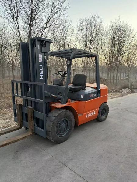 3-Stage Heli CPCD50 Used Forklift 5 Ton Capacity for Manufacturing Plant Cost Savings