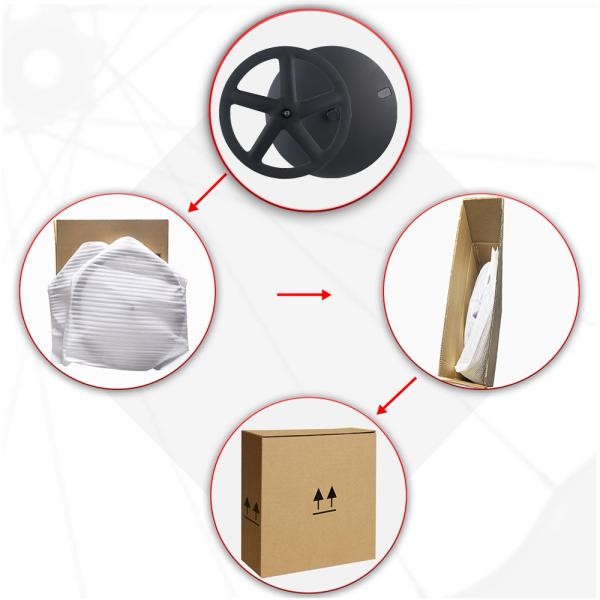 RUJIXU Factory 700C Carbon Wheel Closed Wheel Clincher or Tubular 5 Spoke Fixed Gear Carbon Wheelset