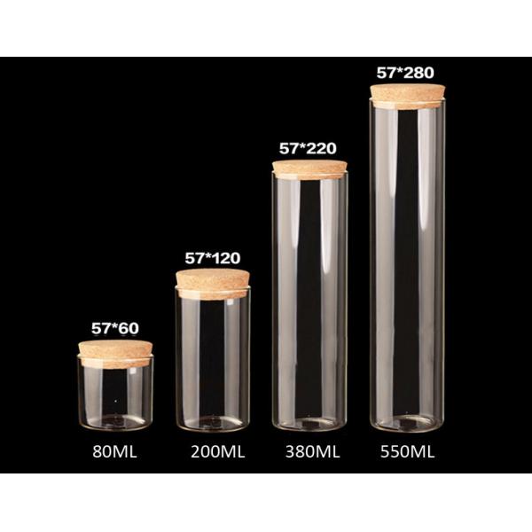 57mm Wholesale Empty Glass Jars Bottles with Cork lid, for  Messages, Wedding Wish, DIY, Projects, Decoration