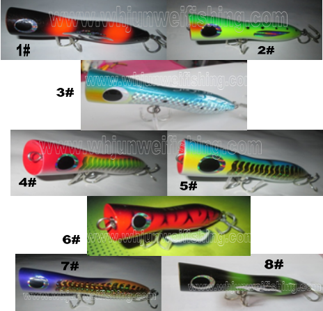 12cm/7g 18cm/105g  24cm/140g high quality  hand made wooden popper fishing hard lure /popper fishing bait/trolling lure