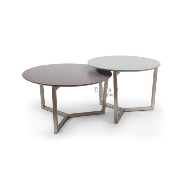 High Quality Home Goods Metal Frame Legs Round Coffee Table