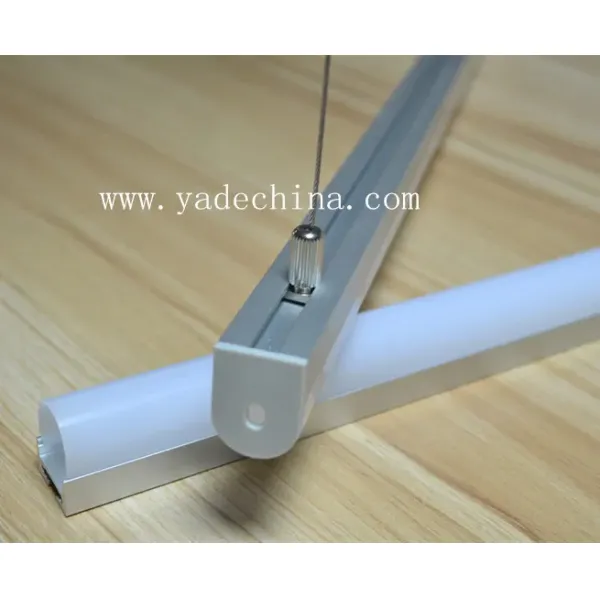 New Style Suspended LED Profile with 17mm LED Strip and 6063 T5 Aluminum Alloy in Customized Lengths