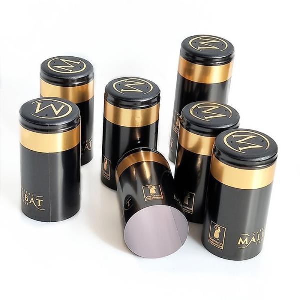 Aluminum Foil Tin Wine Bottle Shrink Caps Capsules 75mmx38mm For Liquors