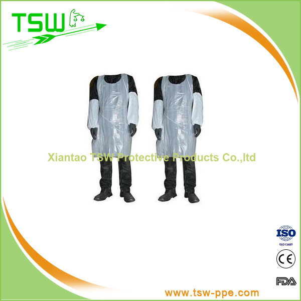 Disposable 20gsm 85x70cm Nonwoven Plastic Apron