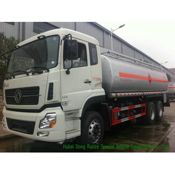 DFAC 24000Liters Heavy Oil / Liquid Tank Truck , Mobile Diesel Fuel Bowser