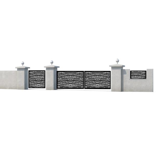 OEM жилые алюминиевые ограждения панели огнеупорные складной решетки ограждения конфиденциальности