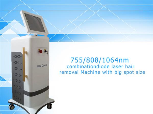 Newest design 755/808/1064nm combination diode laser hair removal machine